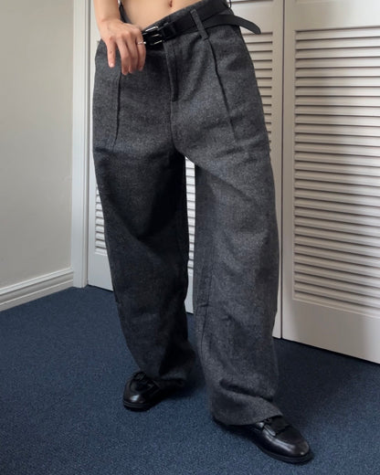 Half-Wool tweed Pants