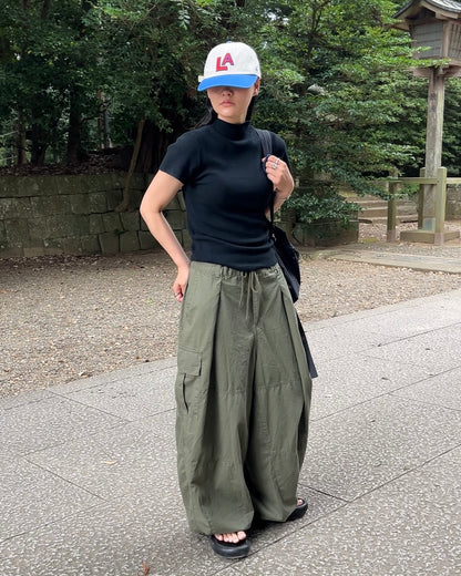 Cargo Parachute Pants khaki