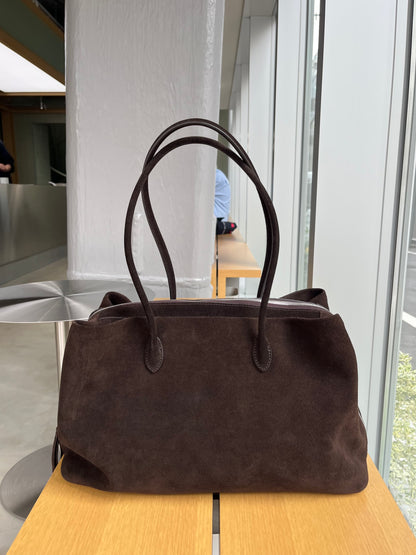 ［12/7restock］Suede Boston square bag L