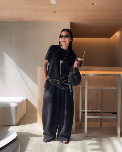 [5/21new]Round Curve Leather Bag black  6月上旬〜下旬入荷