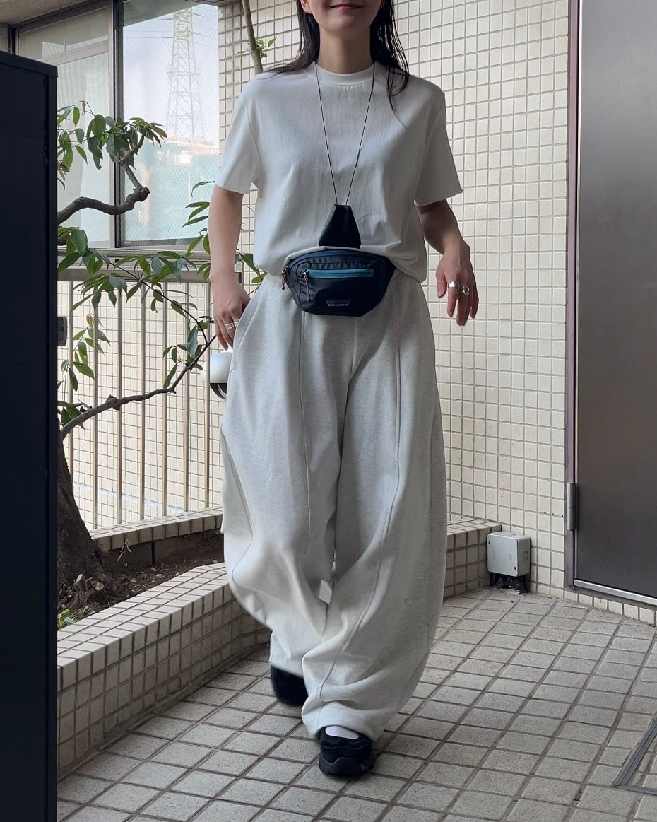 [5/21new]Curved Wide Sweat Pants oatmeal 6月上旬〜下旬入荷