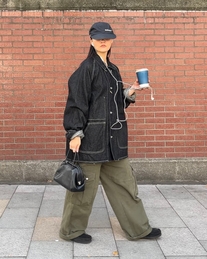 Denim Work Coverall Jacket