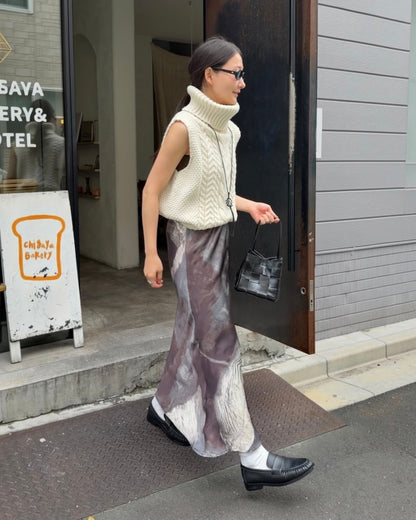 [9/24new] wide rib knit vest 10月中旬〜下旬入荷分