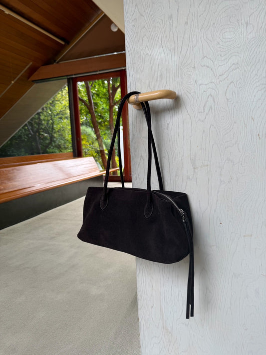 [10/29new]Suede Boston square bag M