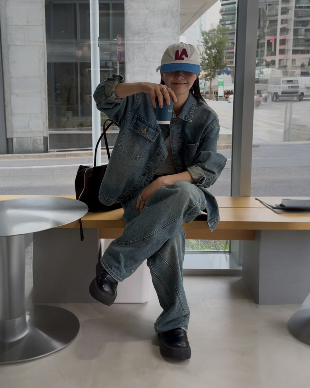 [10/30 new]Washed Denim set  blue 11月下旬〜12月上旬入荷分