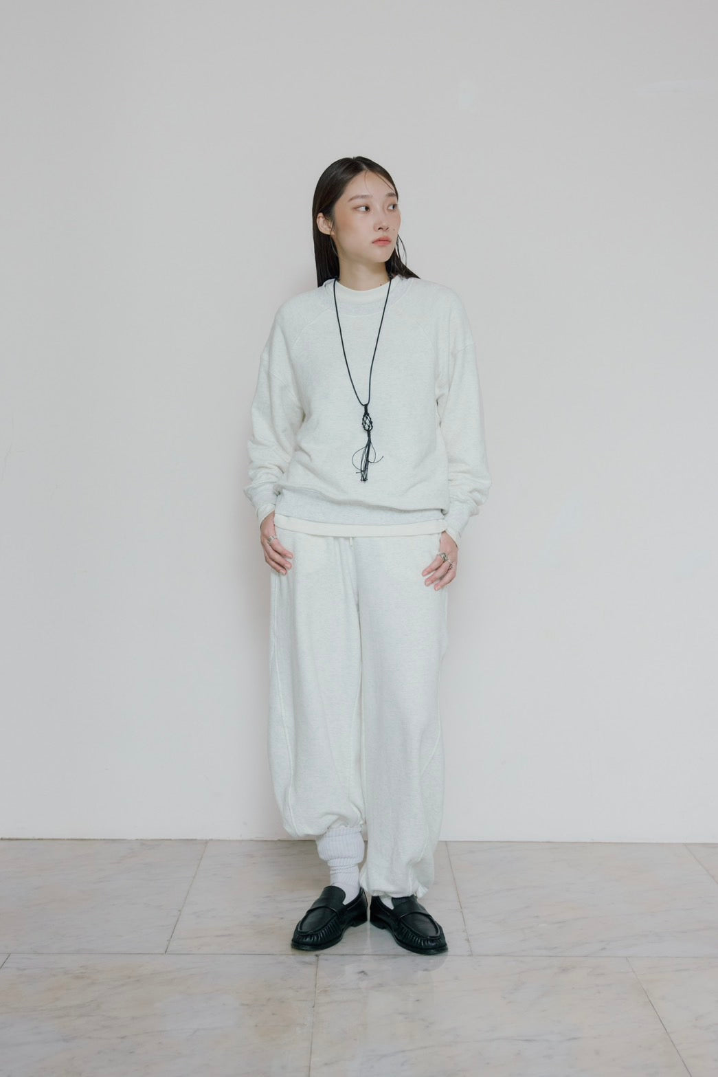 [10/15new] hem light sweat tops WH
