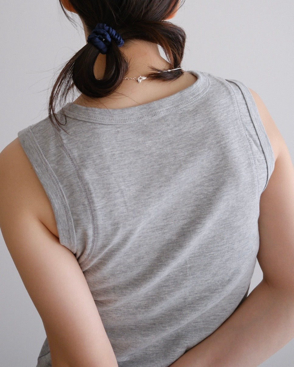 [7/16new]fat Tank Top gray