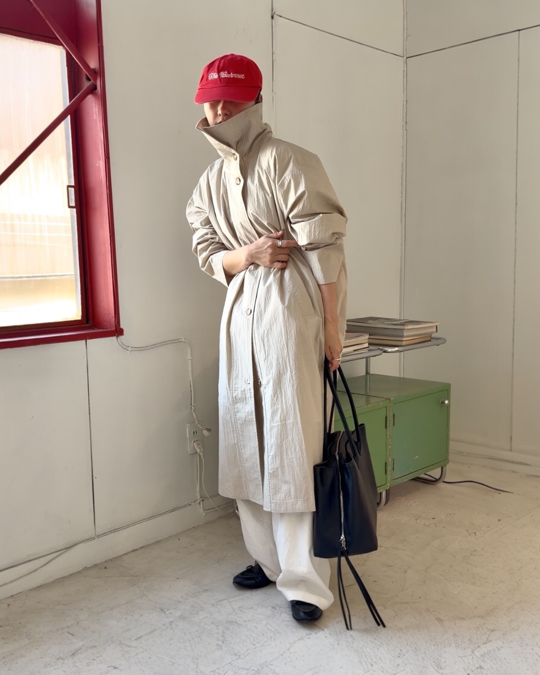Cotton Nylon Soft Drape Coat