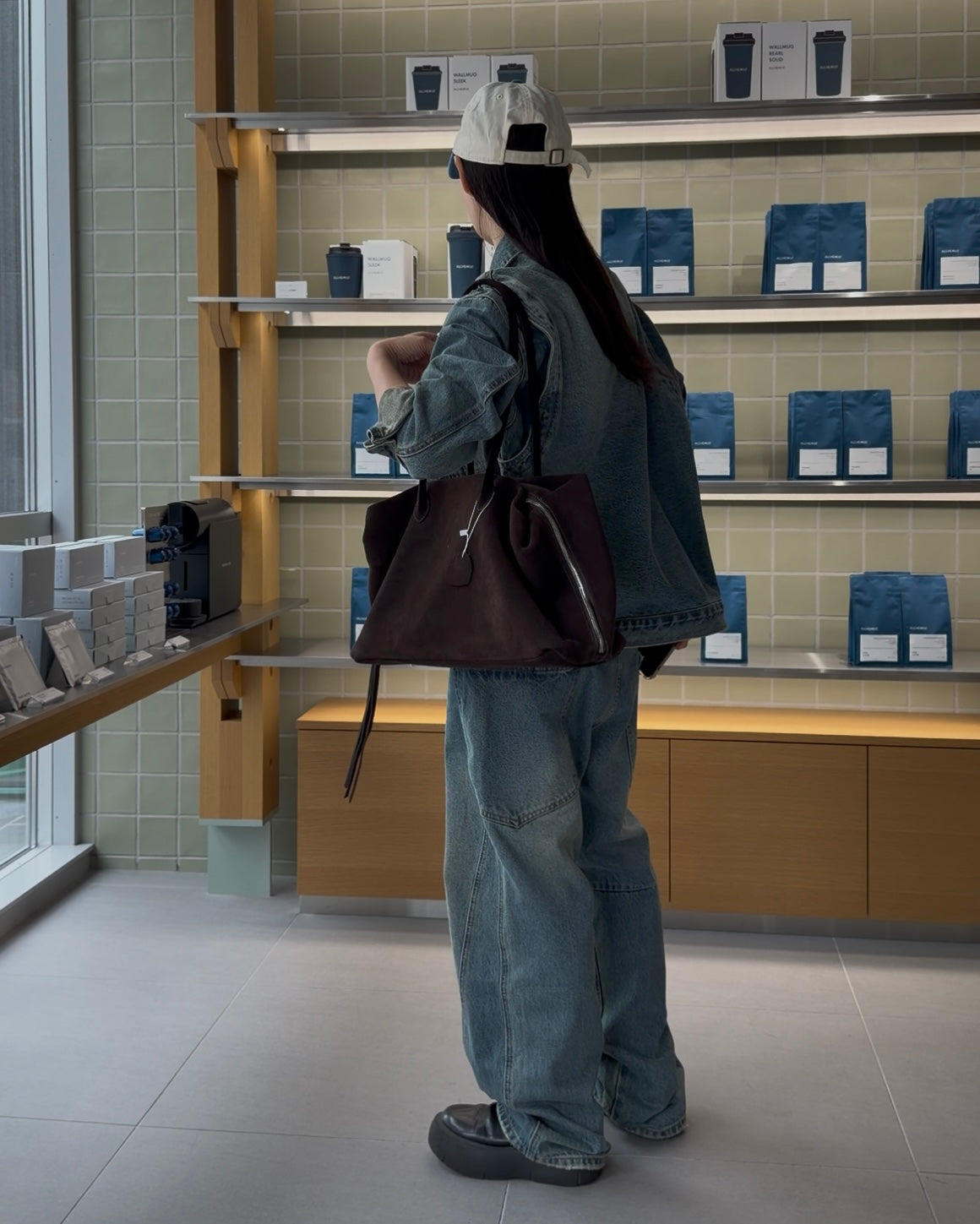 A.subjjjectバッグSuede Boston square bag S Suede Boston square bag S – A.subjjject