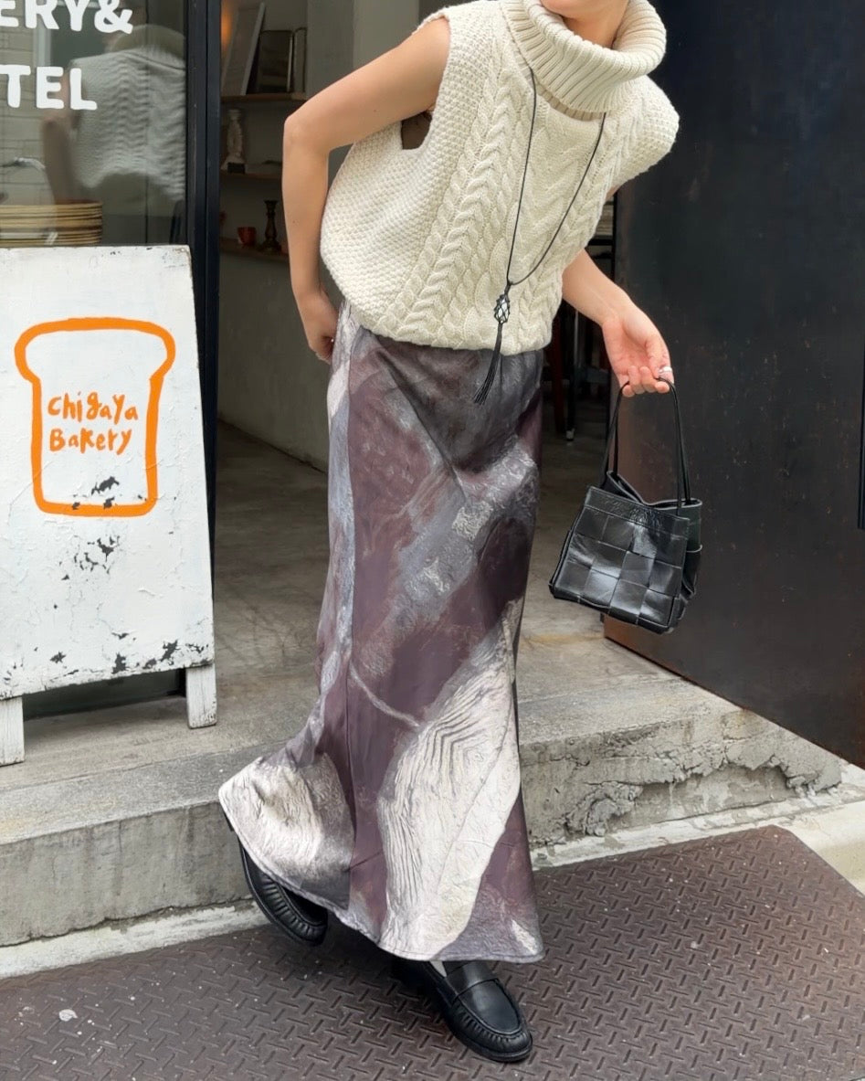 [9/24new] wide rib knit vest 10月中旬〜下旬入荷分