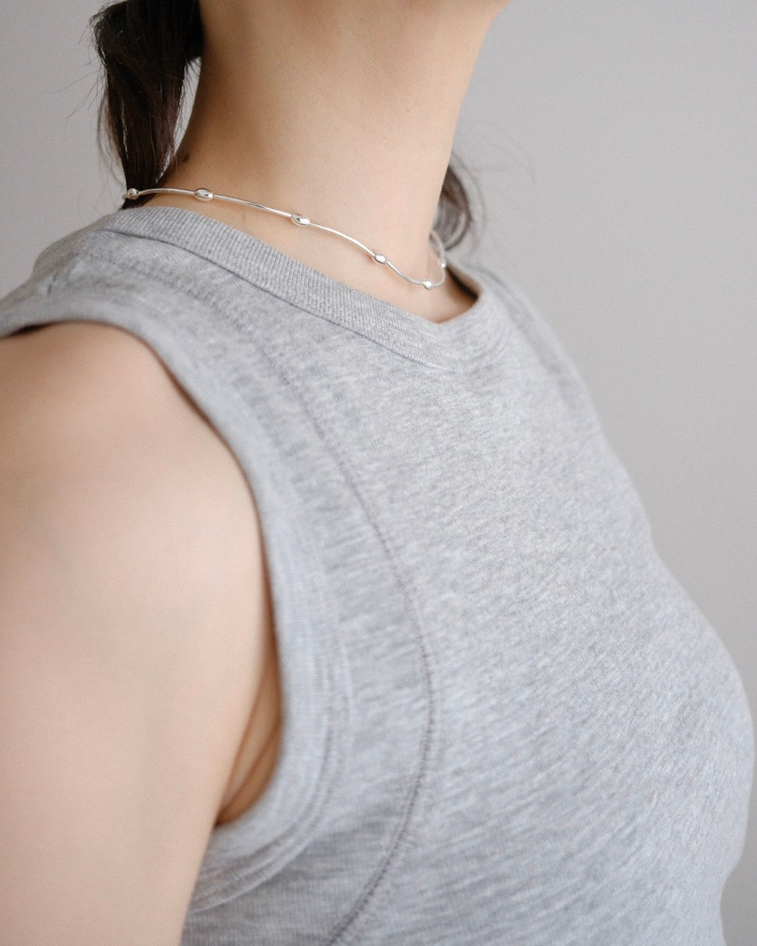 [7/16new]fat Tank Top gray