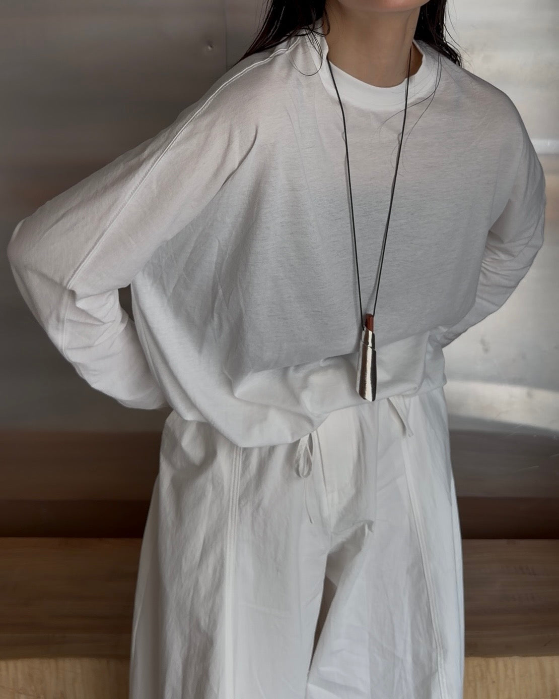 [7/9new]natural sheer long sleeve