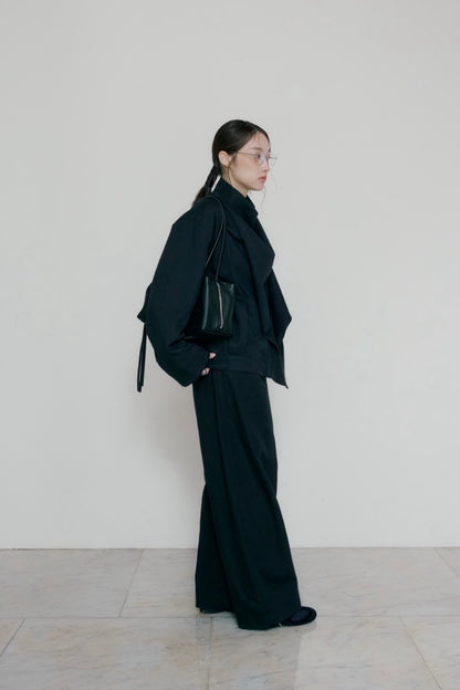 button drape jacket