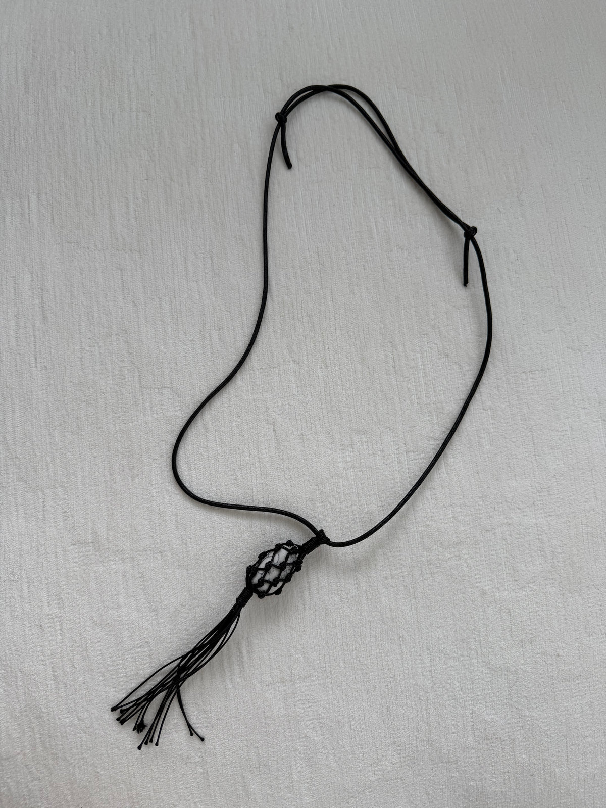 [9/17new] macramé stone necklace 10月中旬～下旬入荷