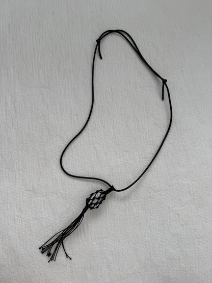 [9/17new] macramé stone necklace 10月中旬～下旬入荷