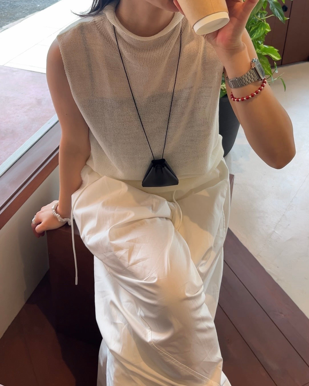 [6/4new]Dry Touch Knit white