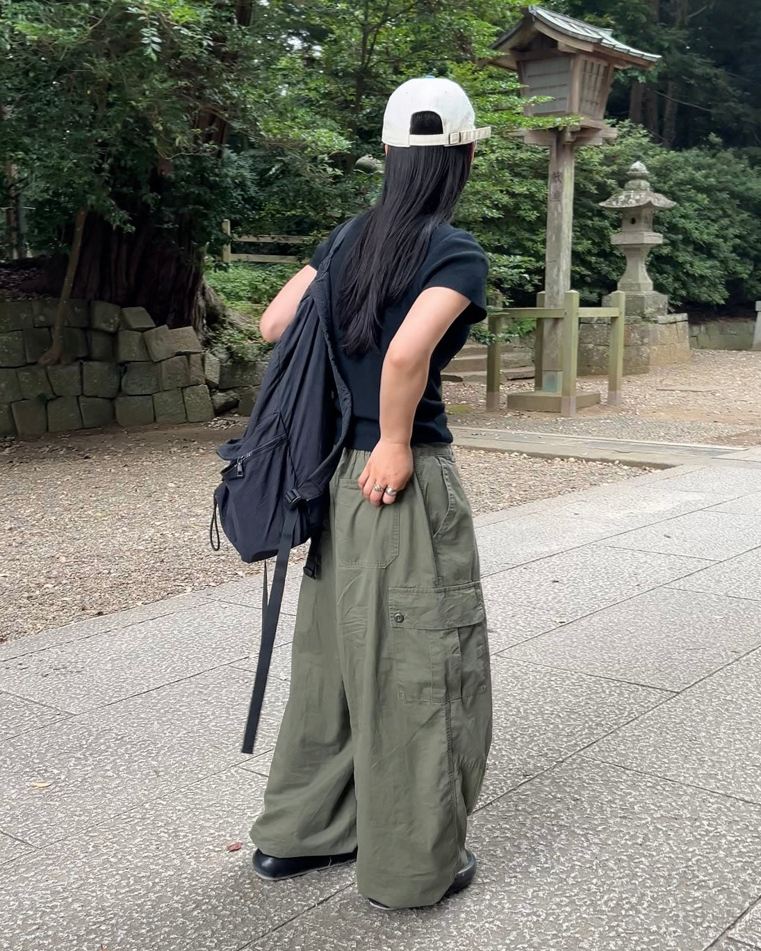 Cargo Parachute Pants khaki