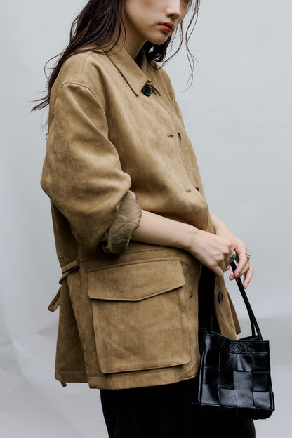 grid leather bag 10月中旬～下旬入荷