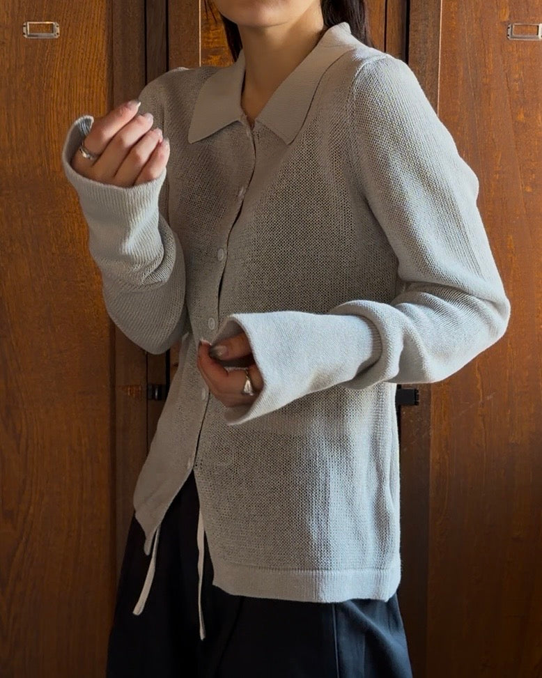 Loose Frame Cardigan gray