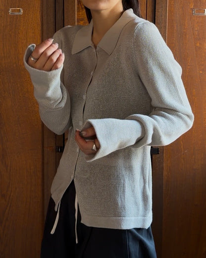 Loose Frame Cardigan gray