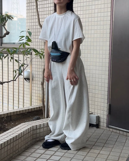 [5/21new]Cutoff Linen Tee  white  6月上旬〜下旬入荷