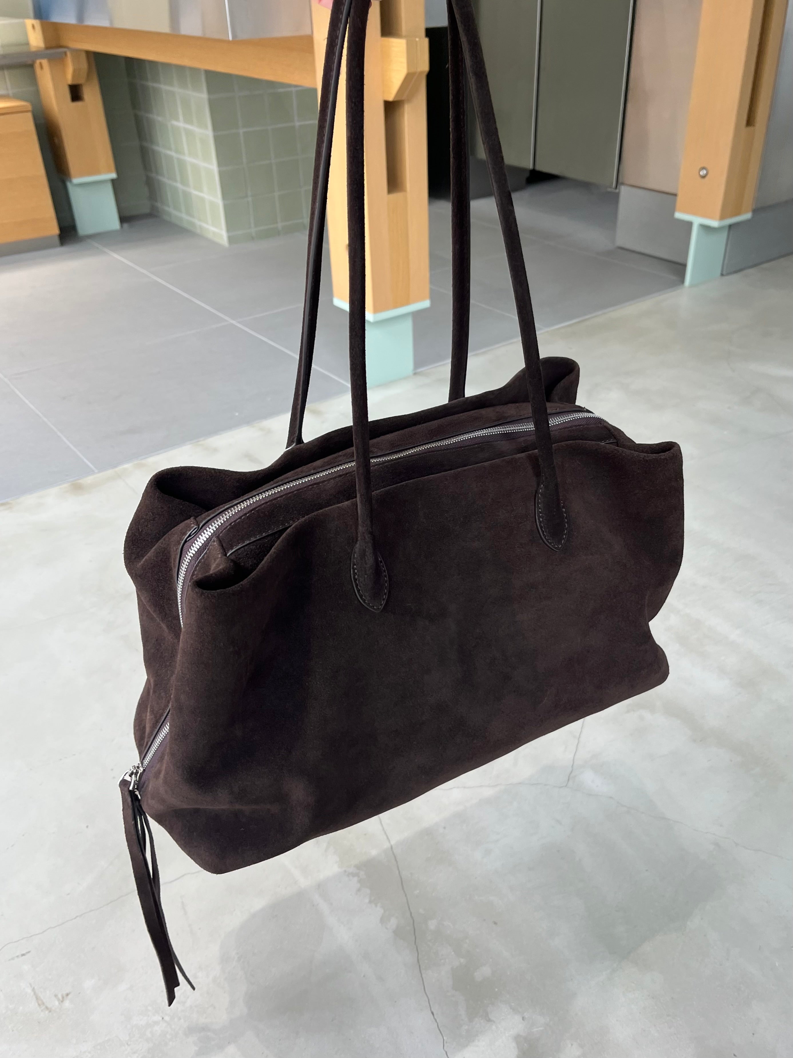 再々販売予定］Suede Boston square bag L – A.subjjject