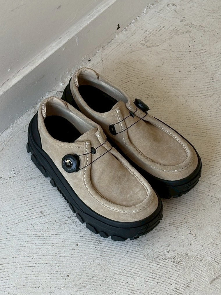 Suede Dial Leather Shoes 4月下旬入荷