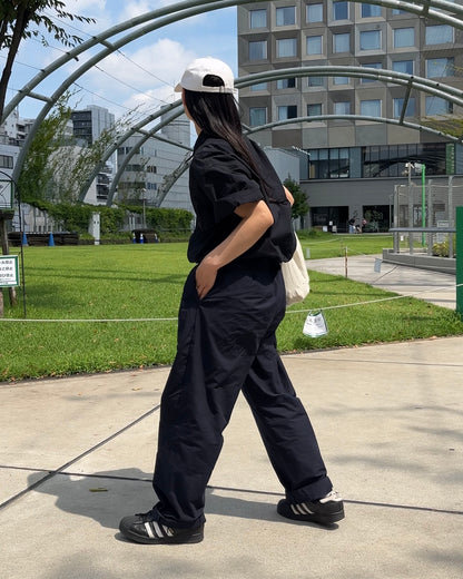 [10/16new] paper like tuck pants