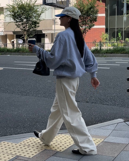[9/18new][予約]Cotton Wide-Leg Pants 10月初旬～中旬入荷