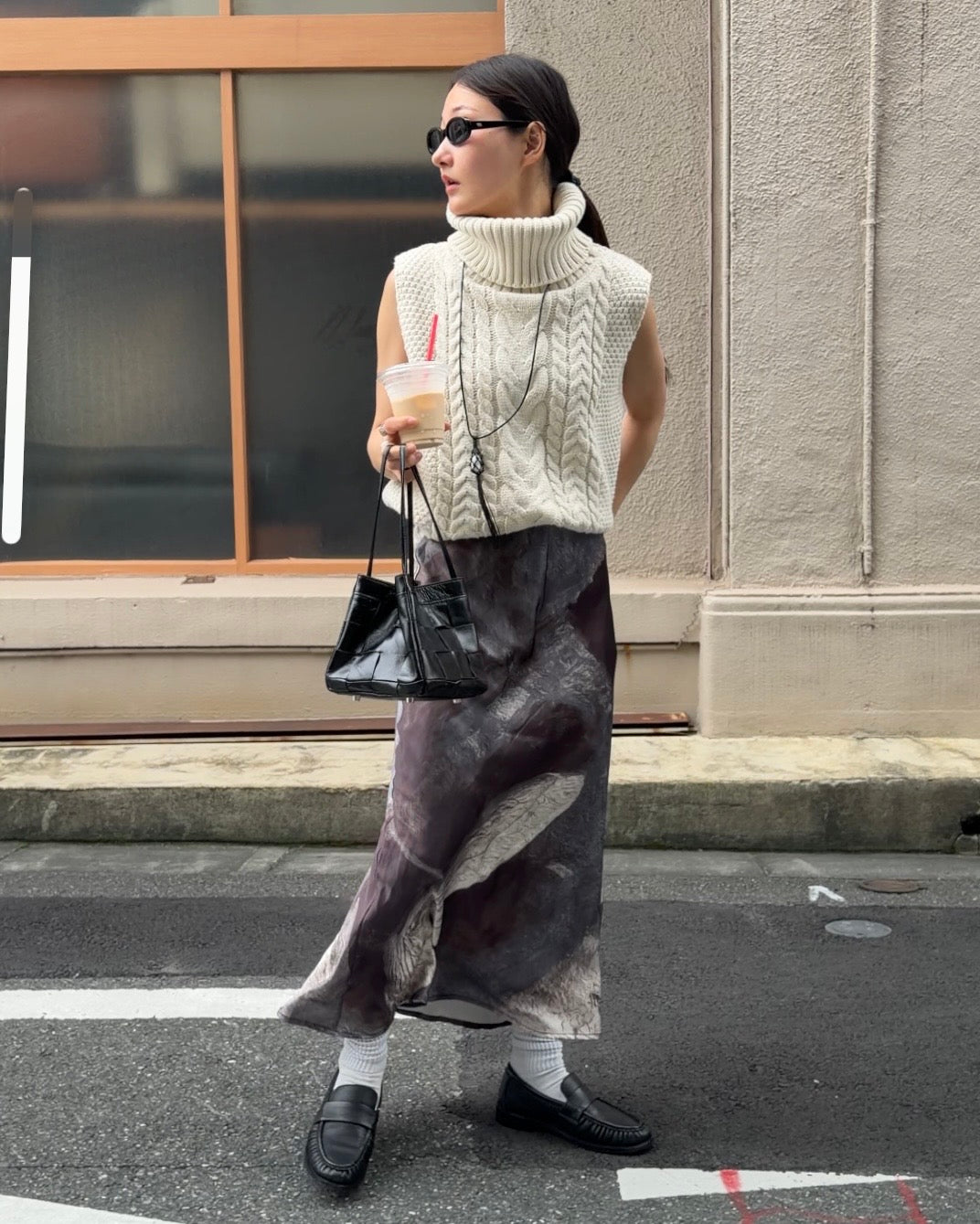 [9/24new] wide rib knit vest 10月中旬〜下旬入荷分