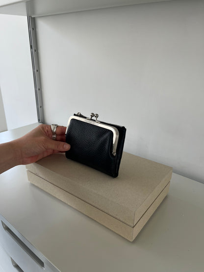 [7/23 new]Soft Leather Frame Wallet