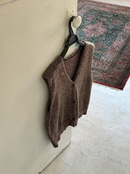 ［3/19new］Cotton Easy Layer Vest brown