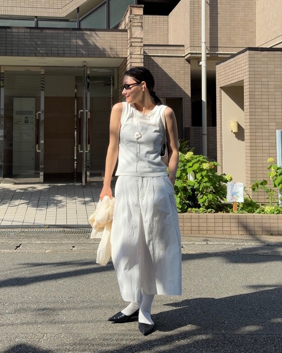 [7/23new]Smooth mini Boston Bag white