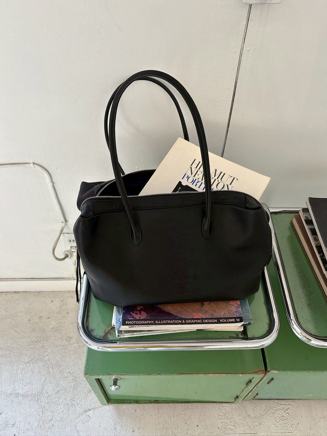 leather Boston square bag L 9月下旬入荷分 – A.subjjject