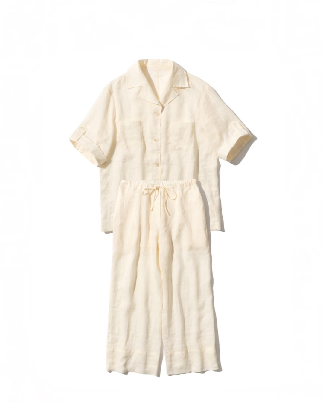 [6/25new]Linen Open Collar setup
