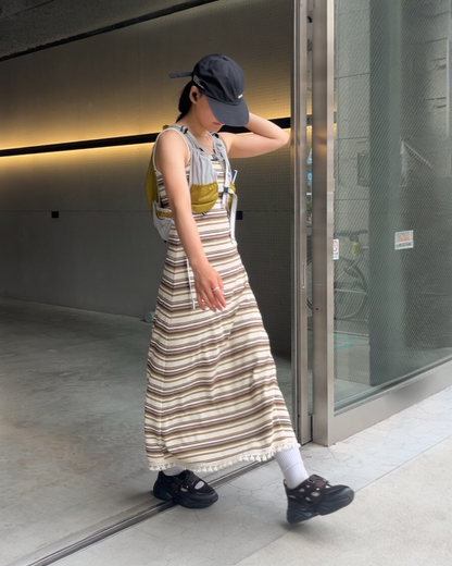 [7/31new]Border Fringe Onepiece