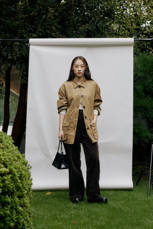 [10/1new] back tie suede jacket BE  11月初旬～中旬入荷