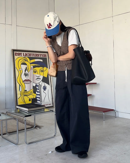 ［3/19new］Cotton Easy Layer Vest brown