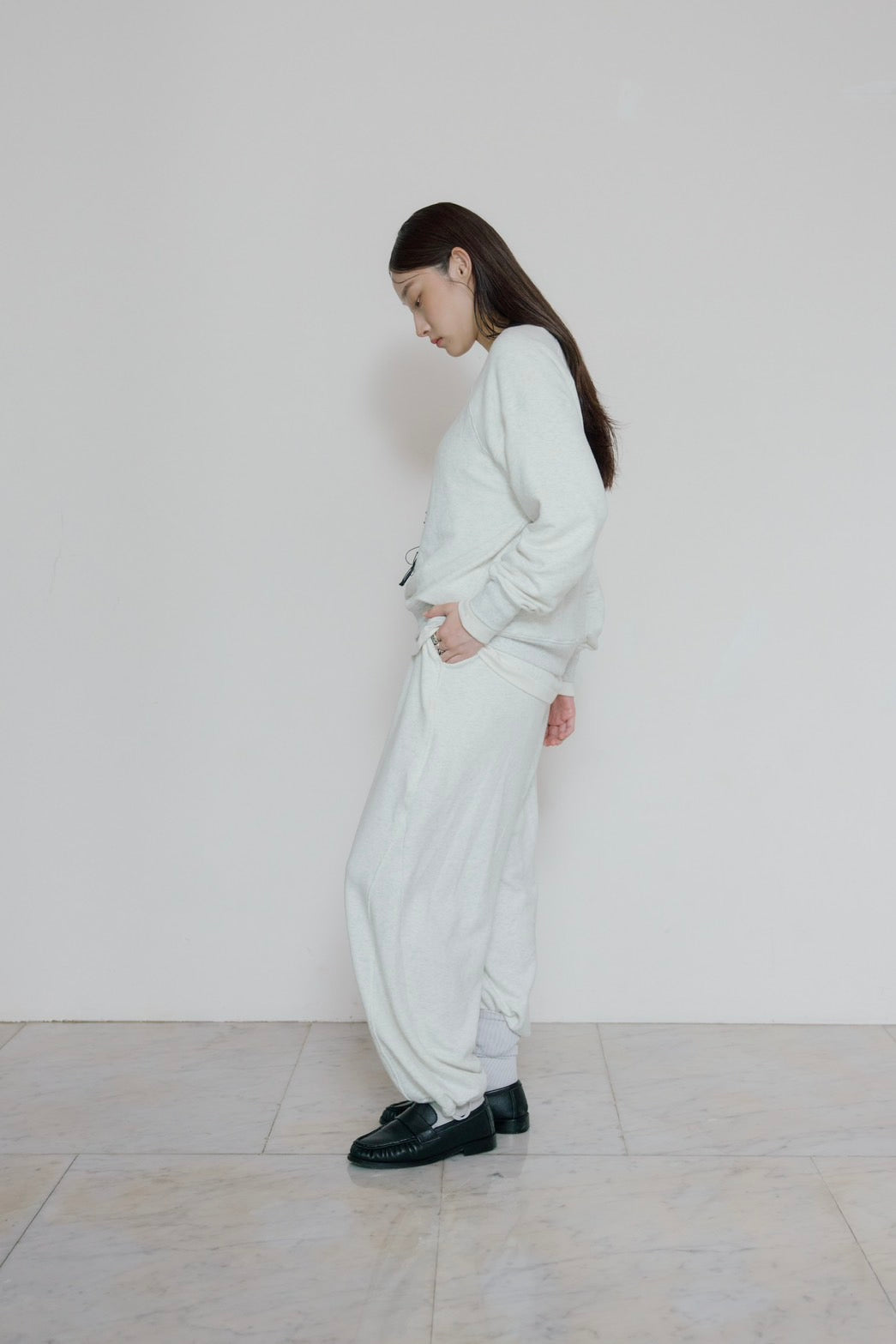 [10/15new] hem light sweat tops WH