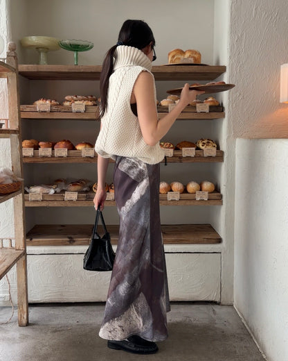 [9/24new] wide rib knit vest 10月中旬〜下旬入荷分