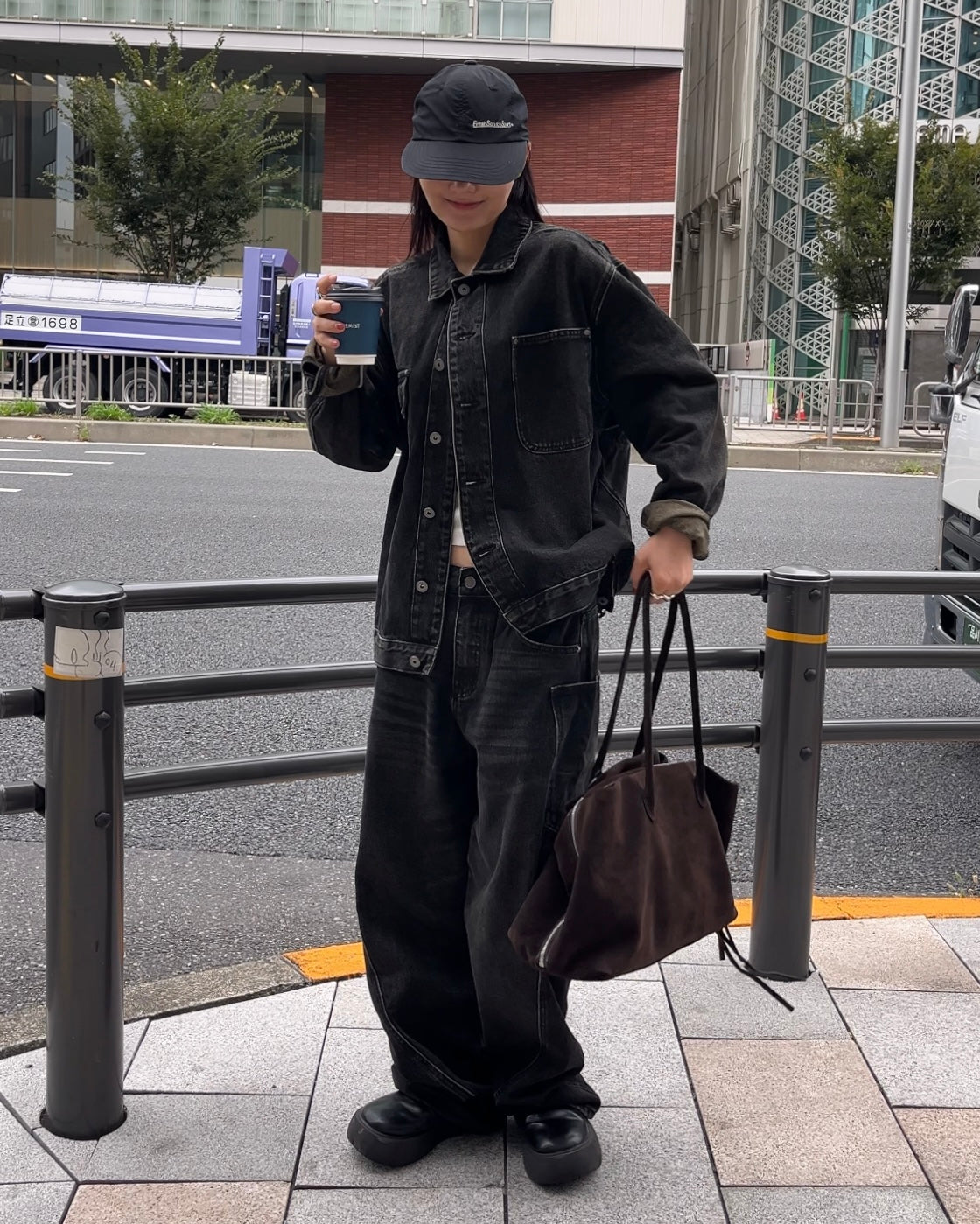 10/30 new]Washed Denim set black 11月下旬〜12月上旬入荷分 – A