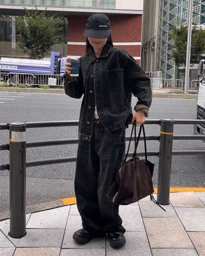 [10/30 new]Washed Denim set  black 11月下旬〜12月上旬入荷分