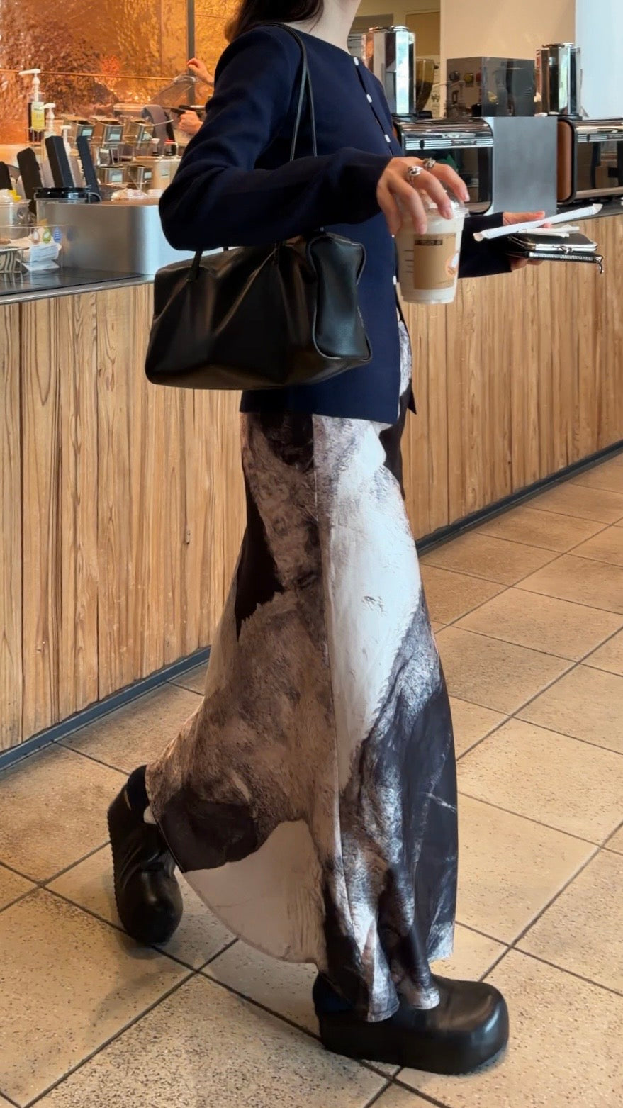 [9/24new] ink wash skirt BK 10月初旬〜中旬入荷