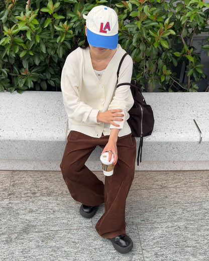 Pure Wool Relax Cardigan white