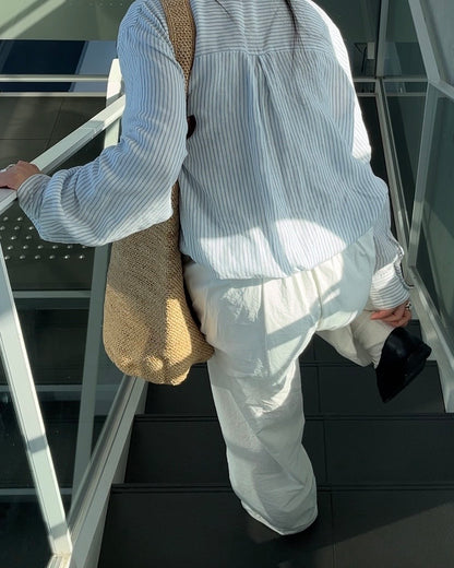 [4/16 new]Easy Form Pants  white 5月初旬入荷分