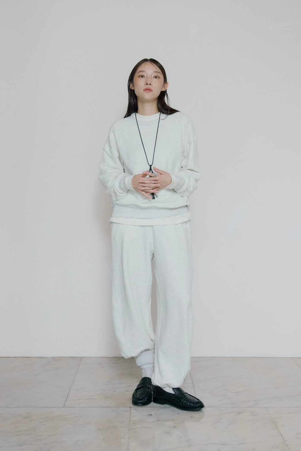 [10/15new] hem light sweat tops WH