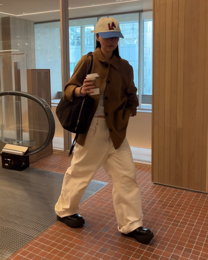 ［12/7restock］Suede Boston square bag L