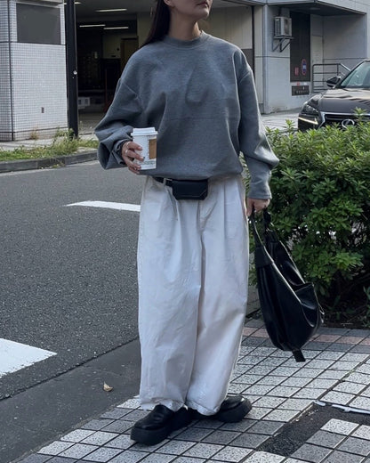 2way croissant shoulder bag black