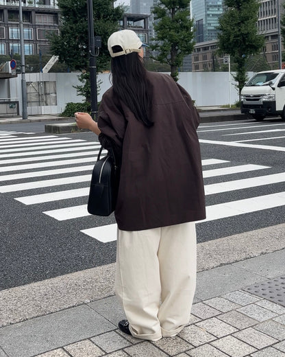 [9/18new][予約]Cotton Wide-Leg Pants 10月初旬～中旬入荷