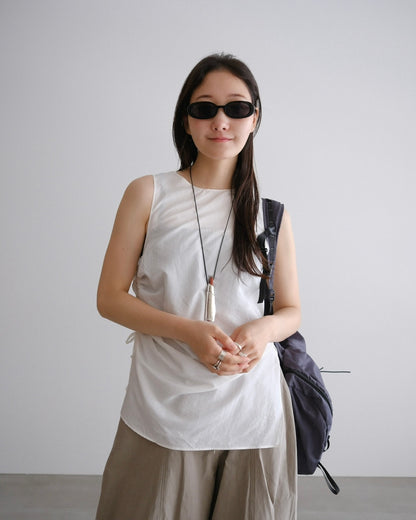 [7/9new]front volume balloon pants khaki